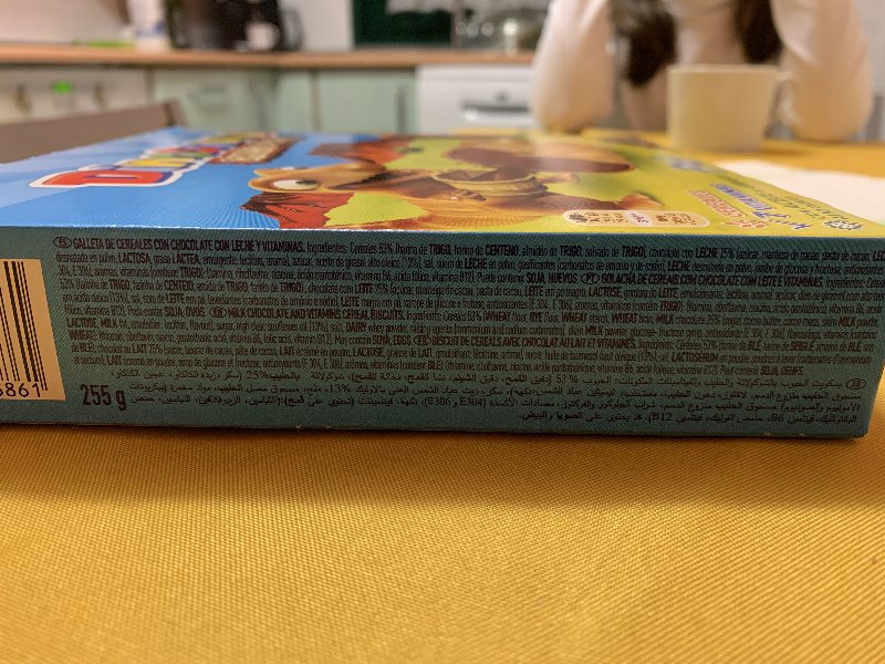 Foto da lista de ingredientes