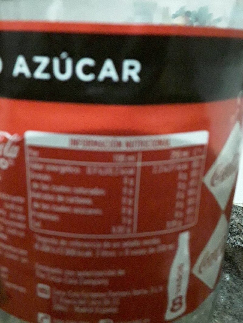 Foto da tabela nutricional