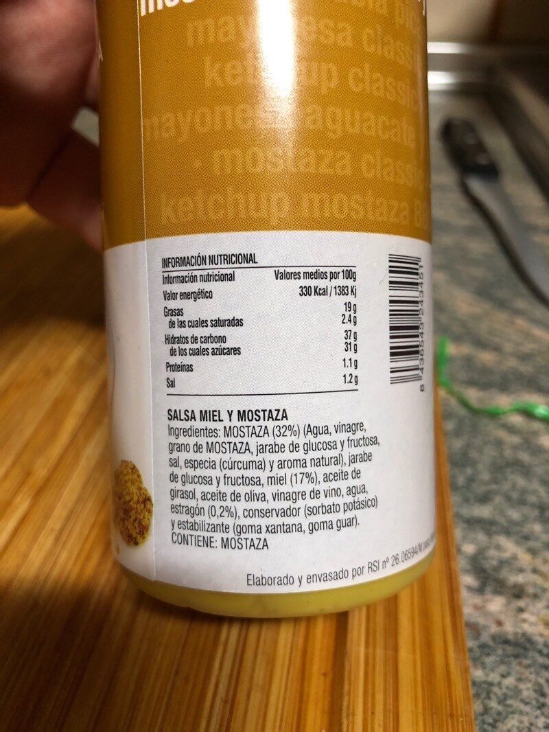 Foto da tabela nutricional