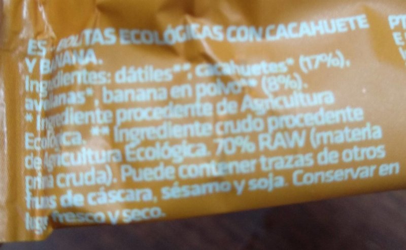 Foto da tabela nutricional