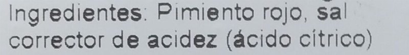 Foto da lista de ingredientes