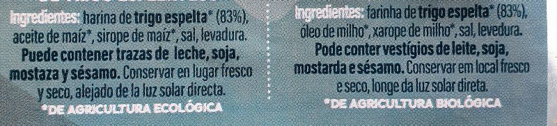 Foto da lista de ingredientes