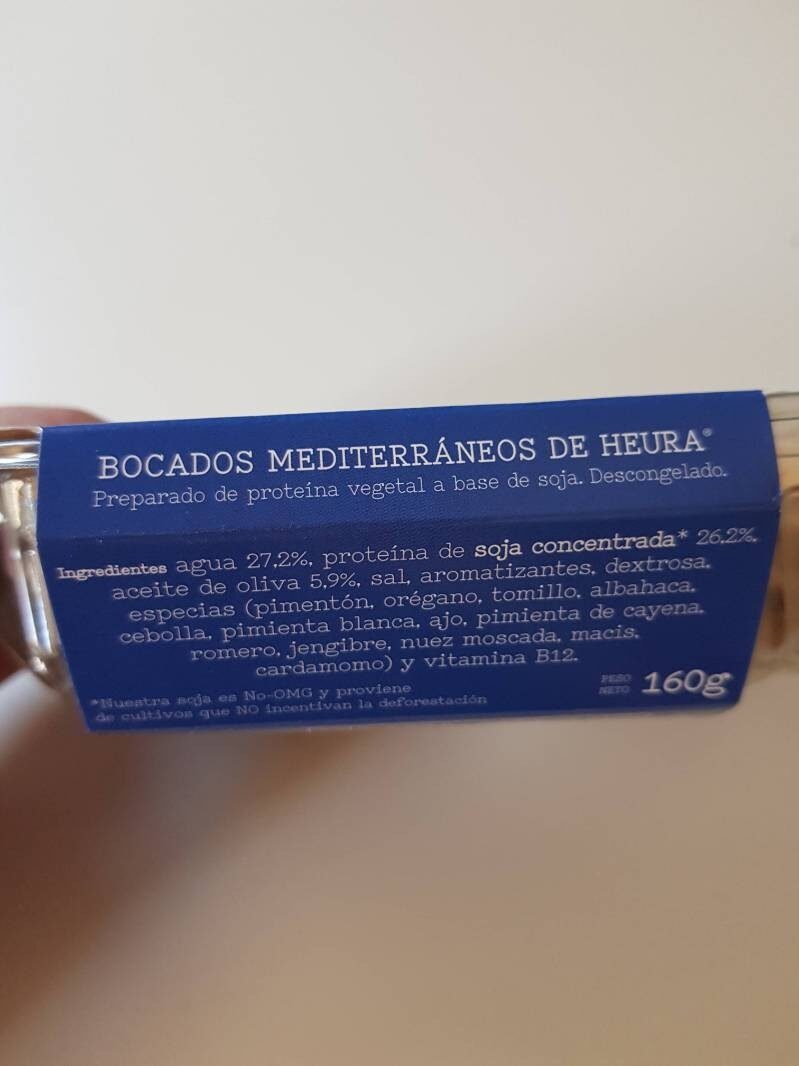 Foto da lista de ingredientes
