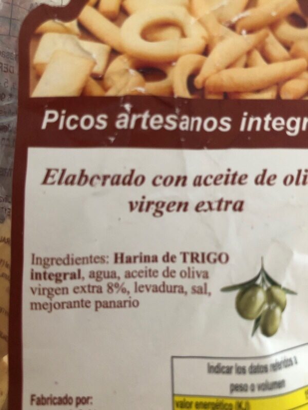 Foto da lista de ingredientes