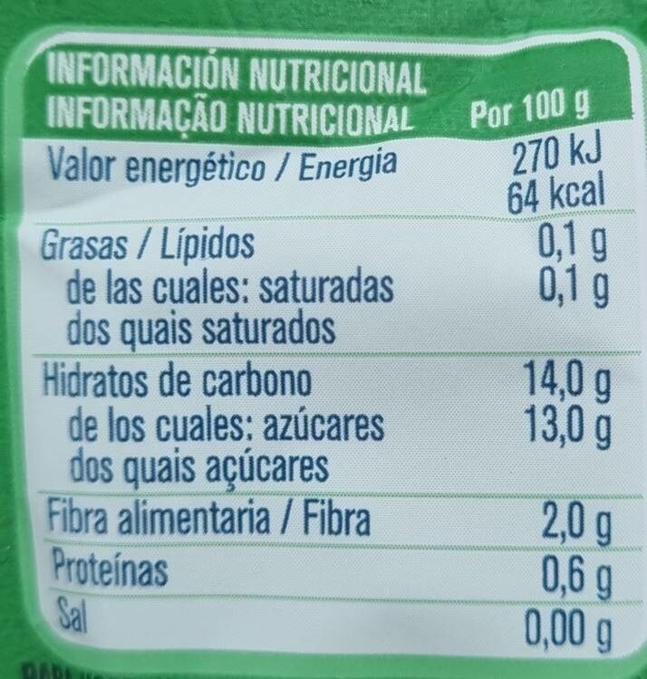 Foto da tabela nutricional