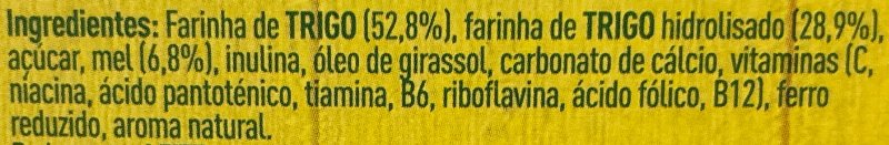 Foto da lista de ingredientes