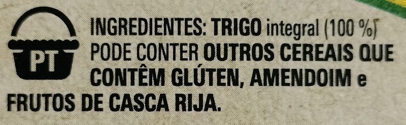 Foto da lista de ingredientes