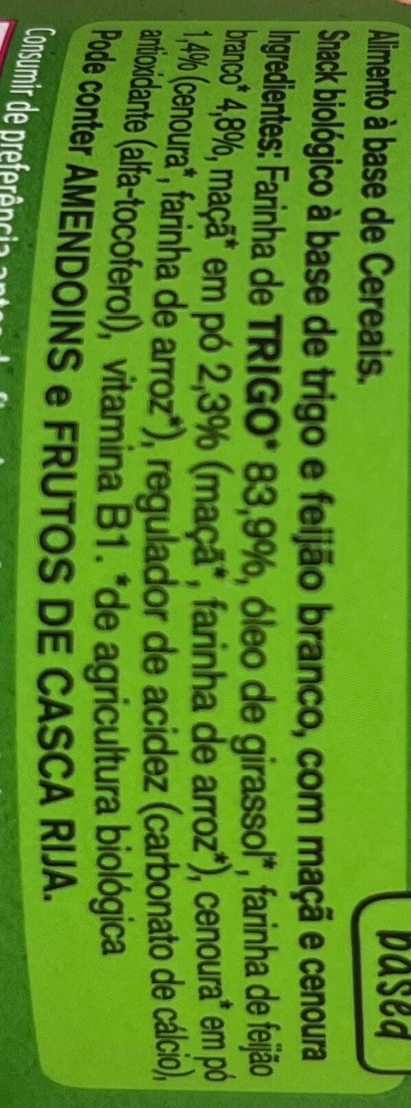 Foto da lista de ingredientes