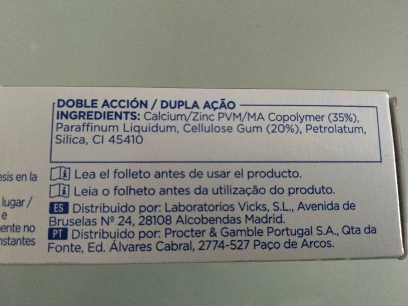 Foto da tabela nutricional