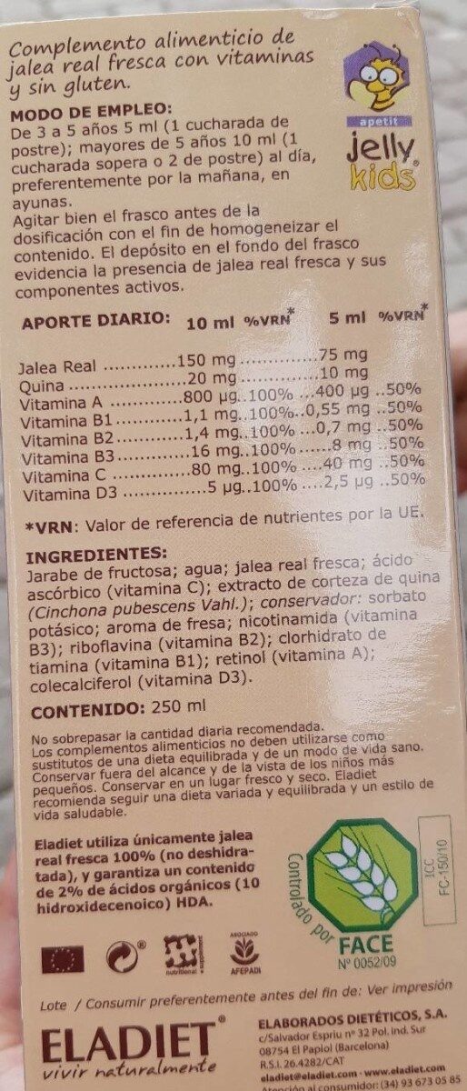 Foto da tabela nutricional