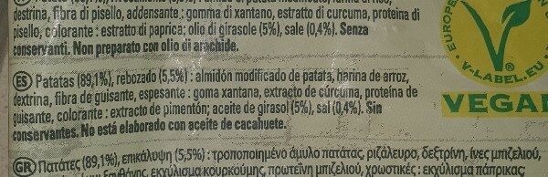 Foto da lista de ingredientes