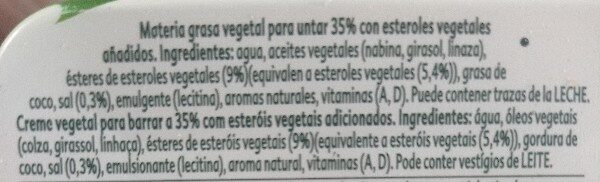 Foto da lista de ingredientes