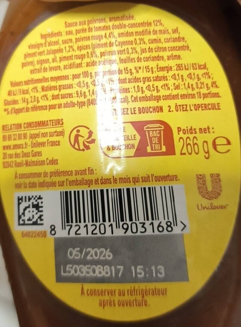 Foto da tabela nutricional