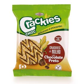 Crackies De Milho Com Chocolate Preto Sem Glúten Caçarola 90 gr