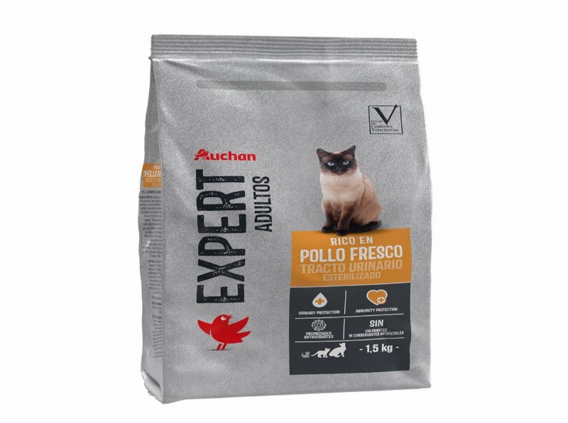 Ração Gato Auchan Expert Esterilizado Trato Urinário 1.5 kg