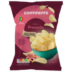 Batata Frita Ondulada Sabor Presunto Continente 175 gr
