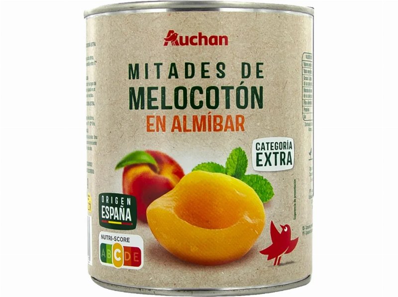 Pêssego Em Calda Auchan Metades 840 (480)G