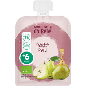 Saqueta De Fruta Pera +6M Continente Do Bebé 90 gr