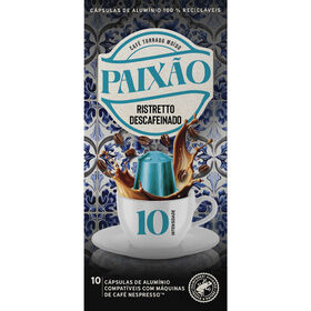 Cápsulas De Ristretto Descafeinado Int 10 Paixão 10 Un