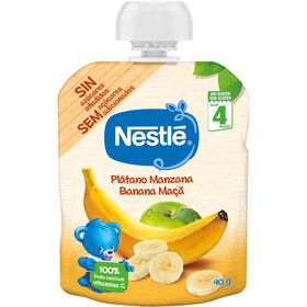 Saqueta De Fruta Banana E Maçã +4M Nestlé 90 gr