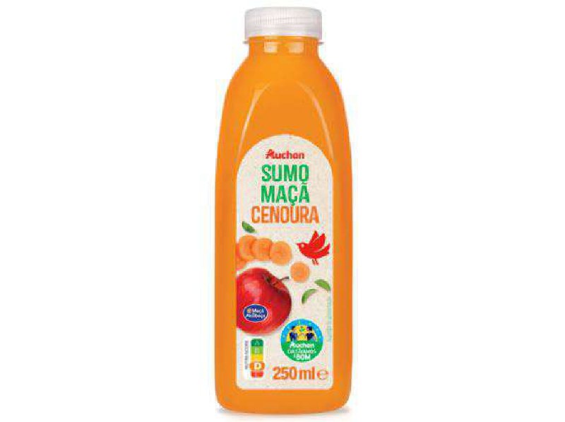 Sumo Maçã Cenoura Auchan Cultivamos O Bom 250 ml