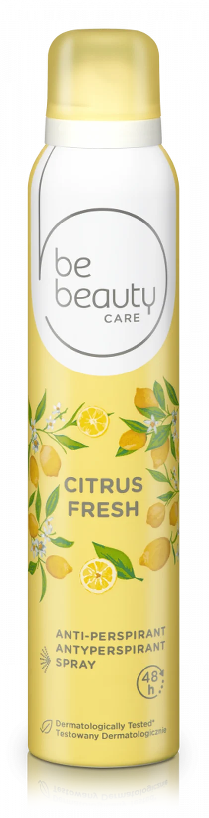 Desodorizante Spray Antitranspirante Citrus Fresh Be Beauty 0.2L