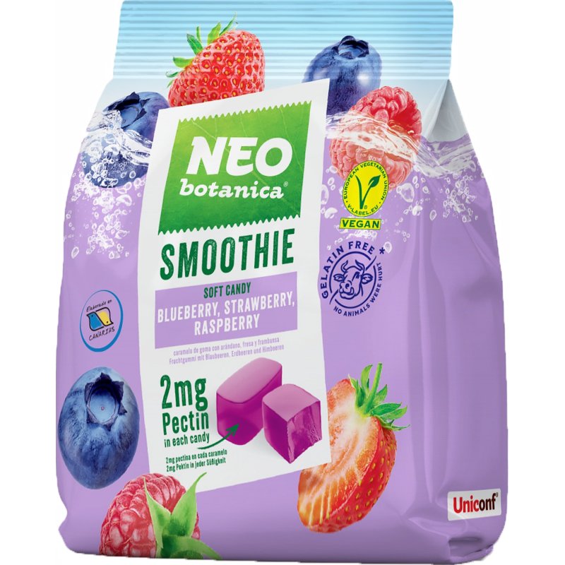 Gomas Smoothie Morango, Framboesa E Mirtilo 120 g
