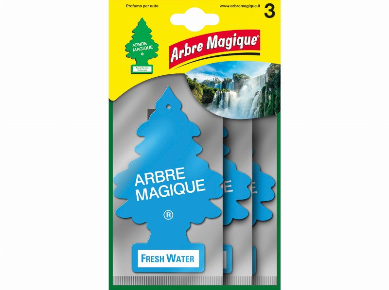 Ambientador Arbre Magique Fresh Water Pack 3 Un.