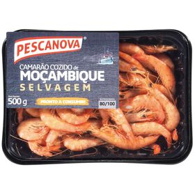 Camarão Moçambique Cozido 80/100 Fresco Pescanova 500 gr