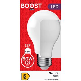 Lâmpada Led Standard E27 4000K 60W Boost 1 Un