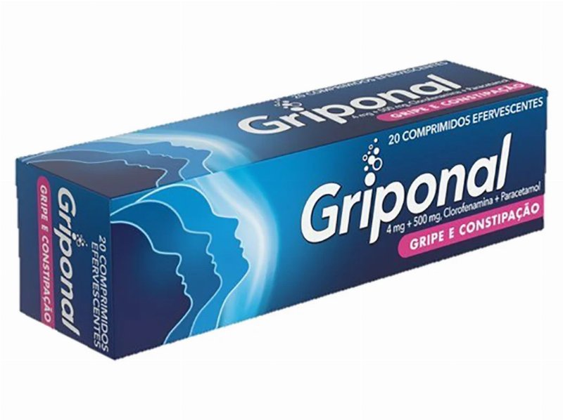 Comprimidos Griponal Efervescentes 4Mg+500Mg 20Un