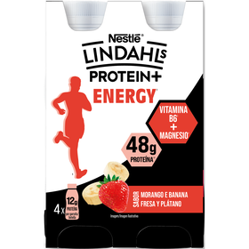 Iogurte Líquido Proteína Morango E Banana Lindahls 640 gr (4 Un)