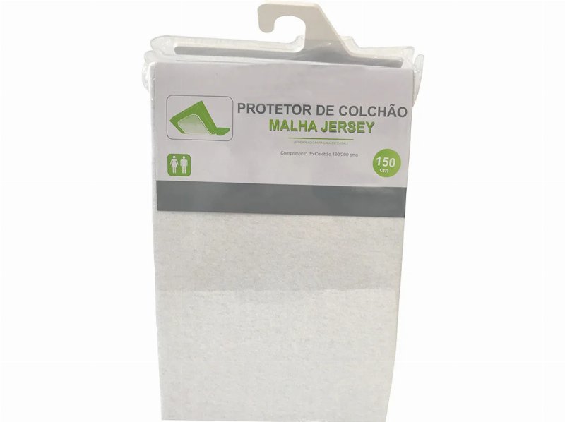 Protetor De Colchão Jersey 100%Algodão 150X200X25Cm