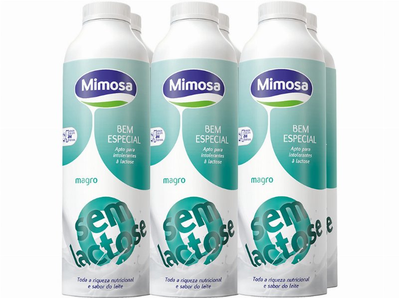 Leite Mimosa Uht Magro Bem Especial 0% Lactose 6X1 l