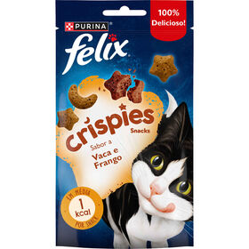 Snack Para Gato Adulto Crispies Vaca E Frango Purina Felix 45 g