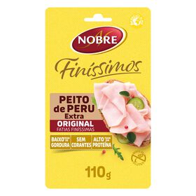 Fiambre De Peito De Peru Extra Fatias Finas Nobre 110 gr