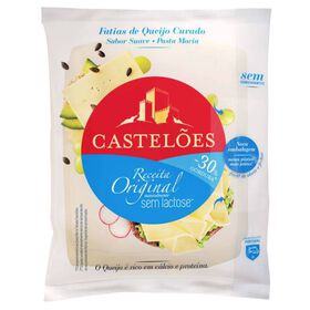 Queijo Curado Sem Lactose Light Fatiado Castelões 150 gr