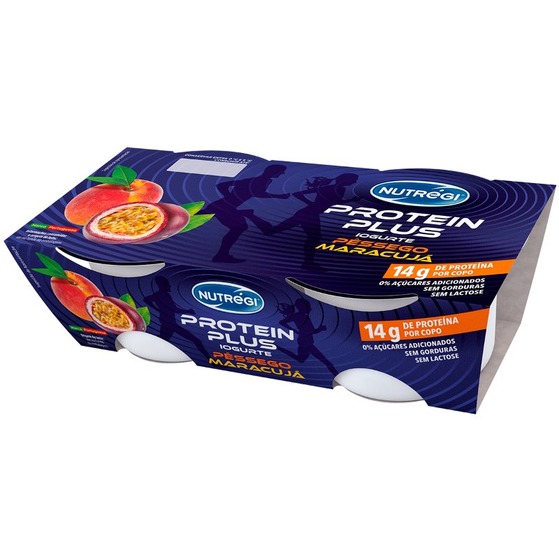 Iogurte Polpa De Pêssego E Maracujá Sem Lactose Pack 2 Unidades 140 g