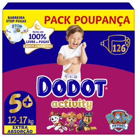 Box Fraldas Activity 12-17 kg T5+ Dodot 126 Un