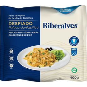 Paloco Do Pacífico Msc Desfiado Congelado Riberalves 400 gr