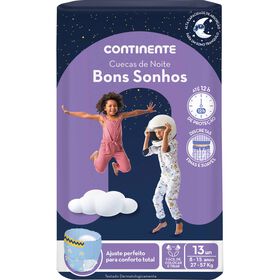 Fraldas Cueca Bons Sonhos 27-57 kg 8-15 Anos Continente 13 Un