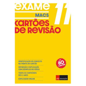 Cartões De Revisão Macs (11.º Ano)  Educação