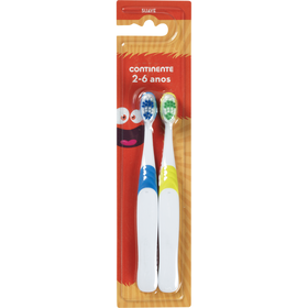 Escova De Dentes Criança 2-6 Anos Continente 2 Un