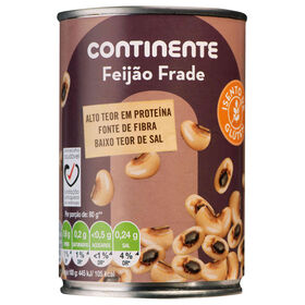 Feijão Frade Cozido Continente 420 gr (Peso Escorrido 260 gr)