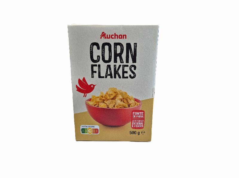 Cereais Auchan Corn Flakes Flocos De Milho 500 g