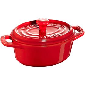 Caçarola Oval Cerâmica 11Cm Vermelho Staub