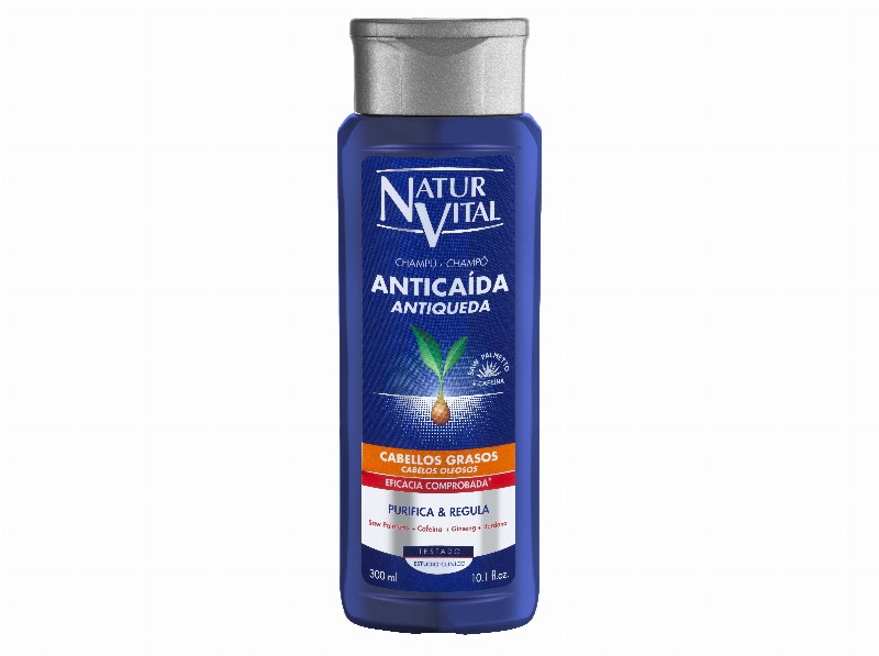 Champô Antiqueda Cabelos Oleosos Natur Vital 300 ml