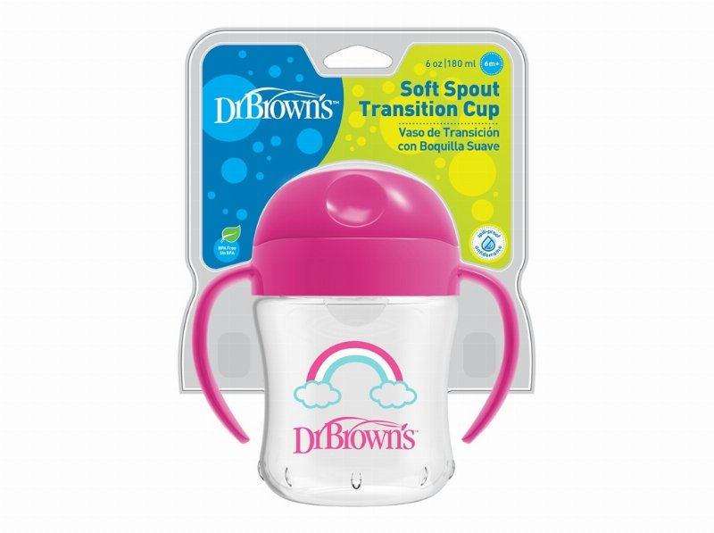 Copo Transição Dr. Brown's Macio Rosa 180 ml 1Un