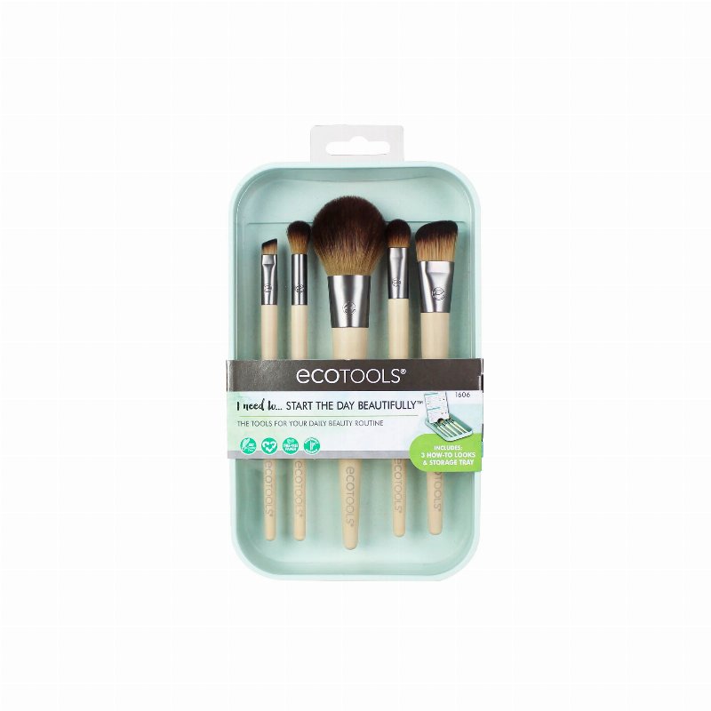 Ecotools Estojo 5 Pincéis Maquilhagem