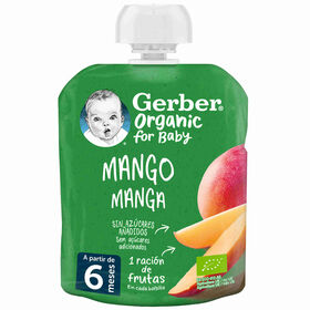 Saqueta De Fruta Manga +6M Gerber 90 gr